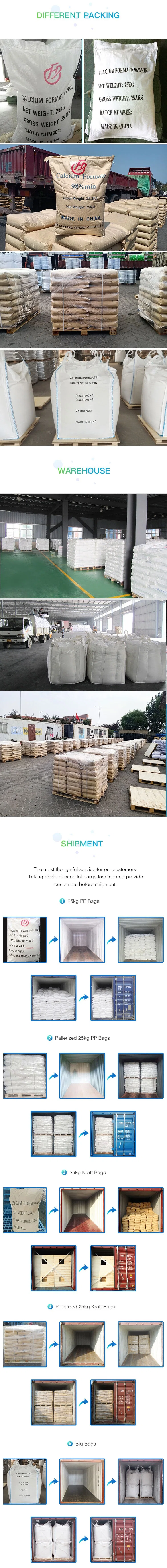 Fengda 544-17-2 Technical Industrial Grade 98% Calcium Formate Powder Price for Construction