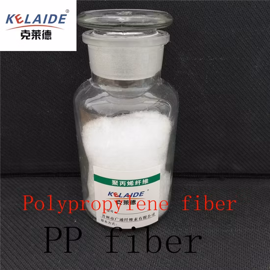 Fibre PP monofilament de bonne dispersion d'usine de cellulose de Chine